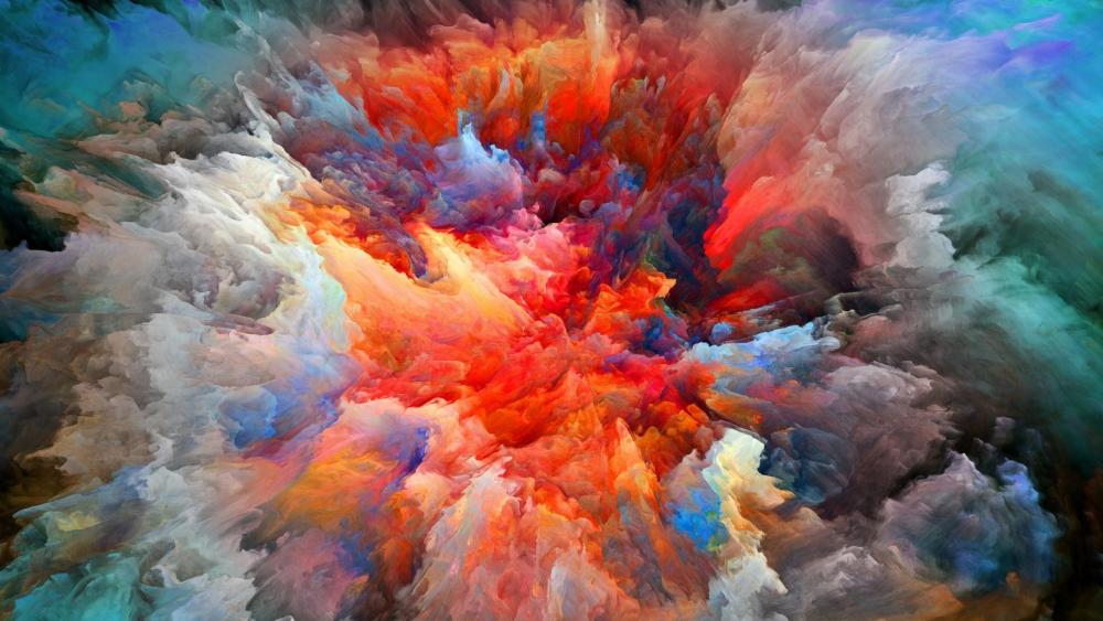 Explosion of Colorful Clouds wallpaper