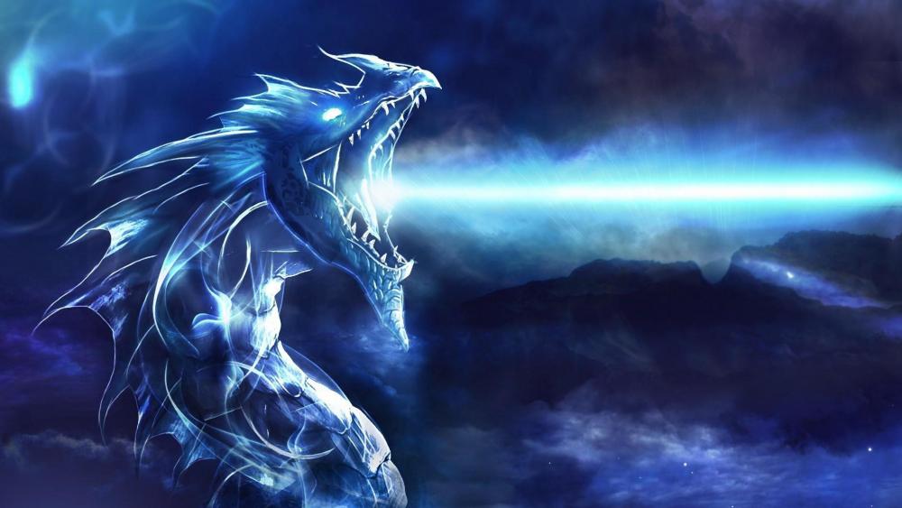 Icy Breath of the Serpentine Beast wallpaper