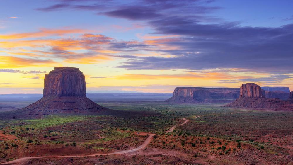 Monument Valley at Sunrise wallpaper