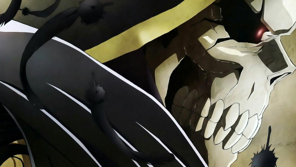 Majestic Overlord Ainz in Shadows wallpaper