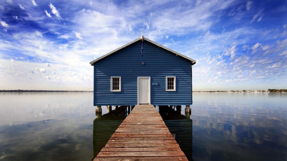 Blue Boat House (Australia) wallpaper