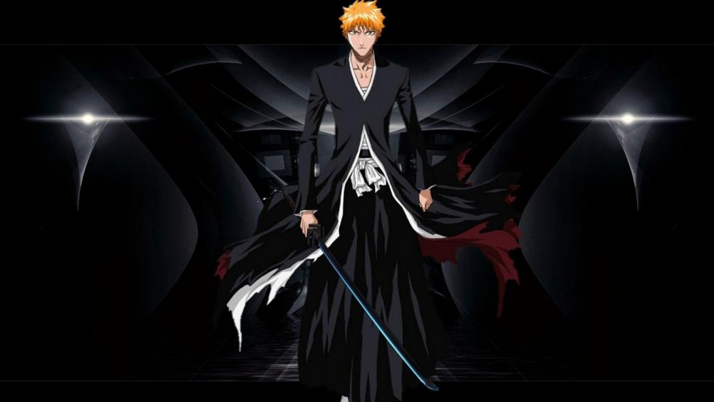 Ichigo Kurosaki Unleashes Bankai Power wallpaper