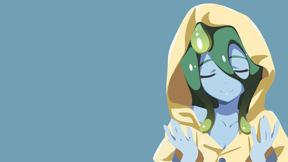 Mysterious Hooded Anime Character wallpaper