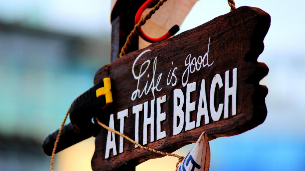 Summer Bliss Embracing Beach Life wallpaper