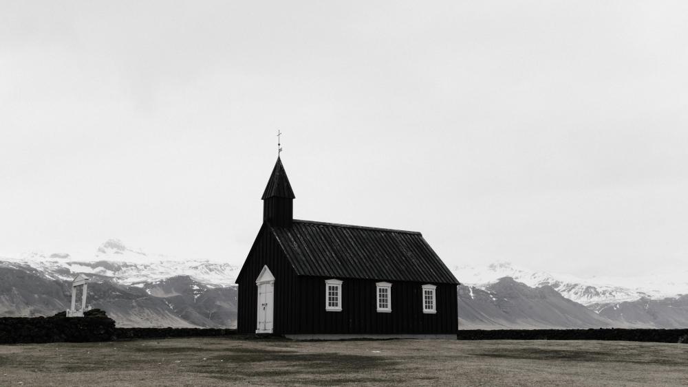 Budir Church, Iceland wallpaper