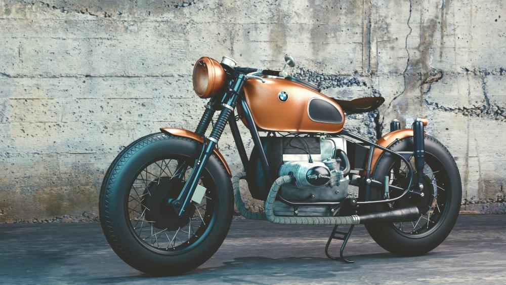 Vintage BMW Motorcycle Essence wallpaper