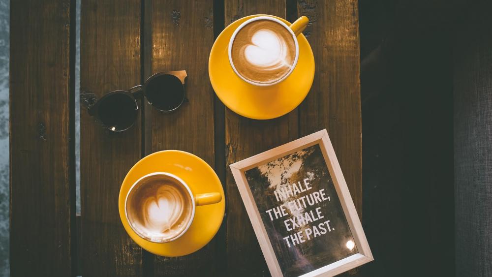 Morning Inspiration with Coffee and Wisdom wallpaper