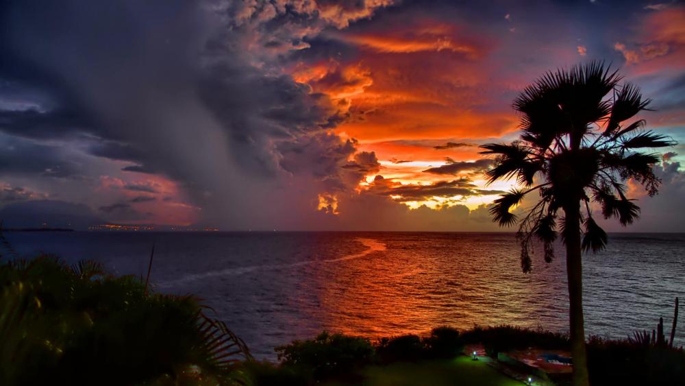 Caribbean Sunset Dreams wallpaper