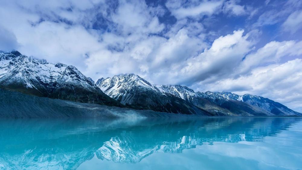 New Zealand - Tasman Glacier lake wallpaper