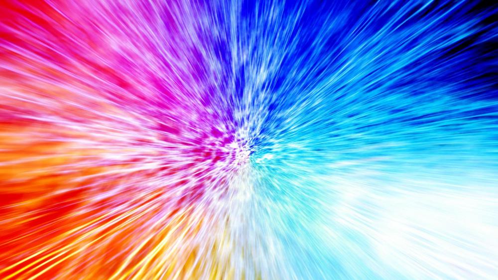 Colorful explosion digital art wallpaper