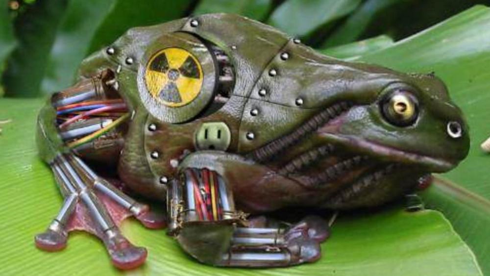 Mechanical radioactive frog ☢️ wallpaper
