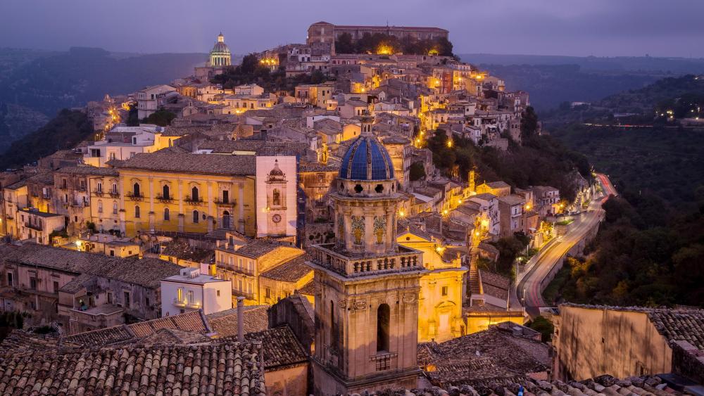 Ragusa at the evening ⛪️ wallpaper