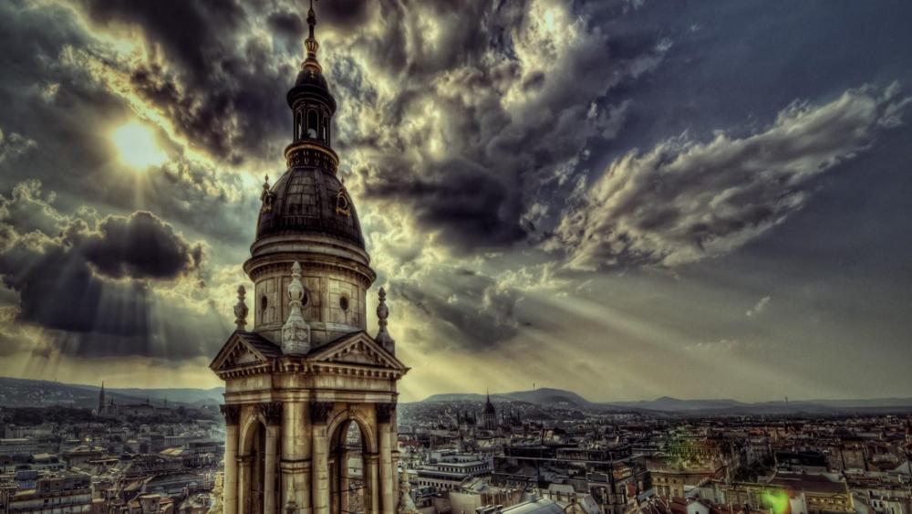 Beautiful tower in Budapest wallpaper