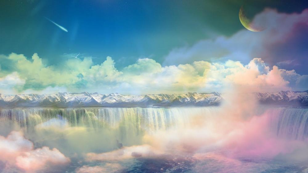 Fantasy art landscape wallpaper