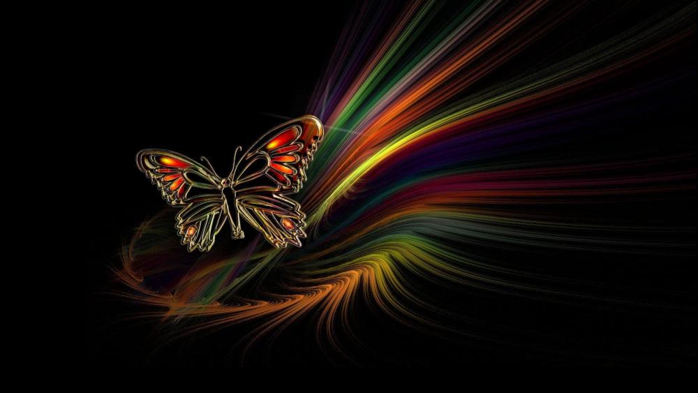 Colorful butterfly wallpaper