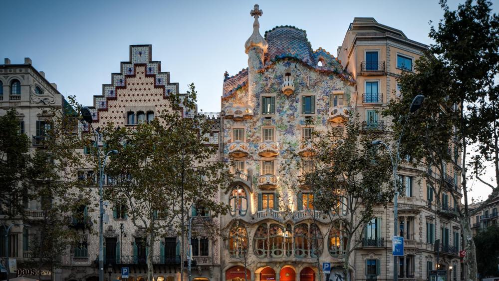 Casa Batlló - Gaudi House Museum,  Barcelona, Spain wallpaper