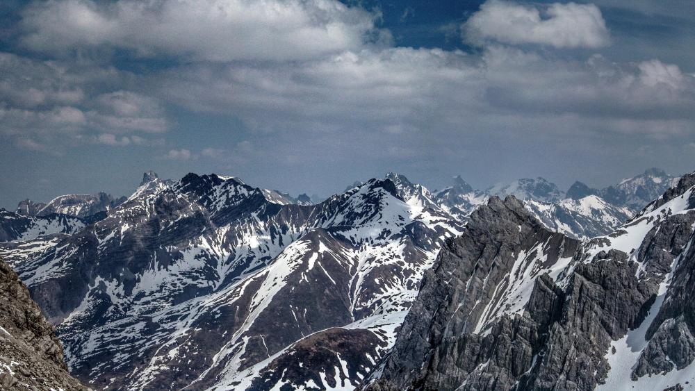Mountain panorama in Austria wallpaper