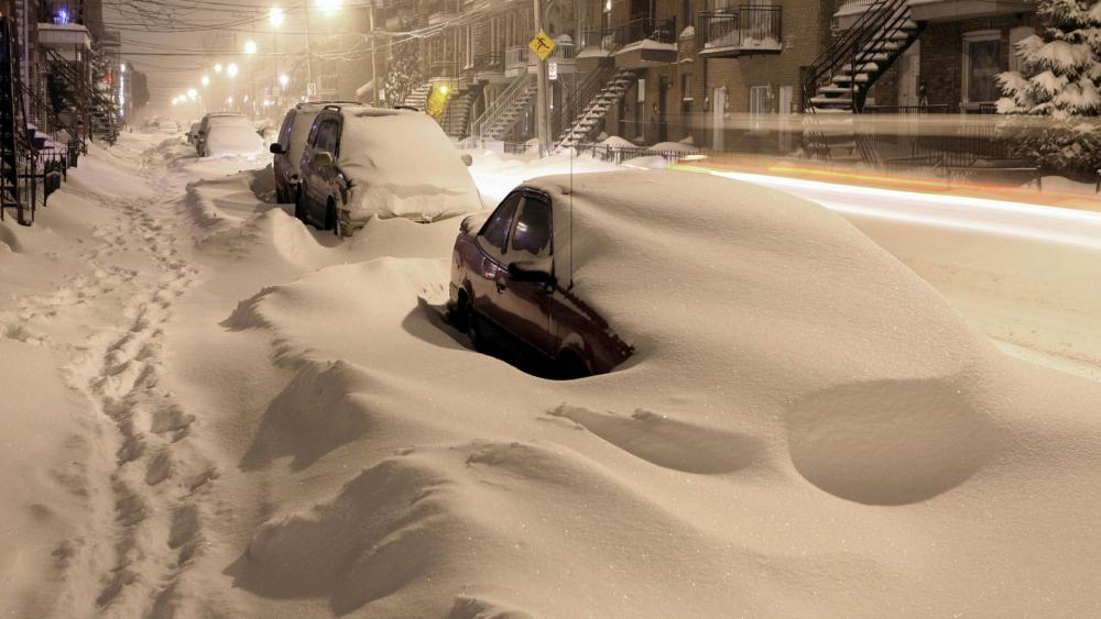 New York City after the blizzard wallpaper