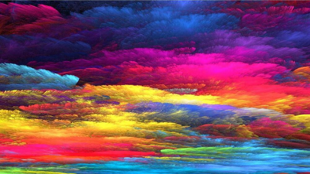 Rainbow colors artwork wallpaper