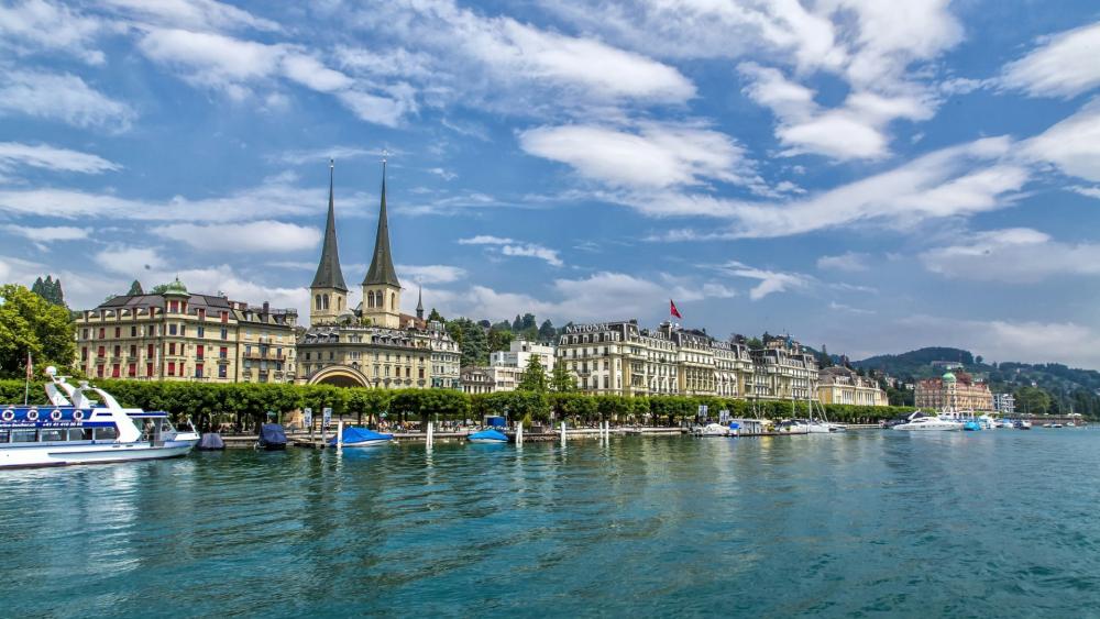 Lucerne cityscape, Switzerland wallpaper