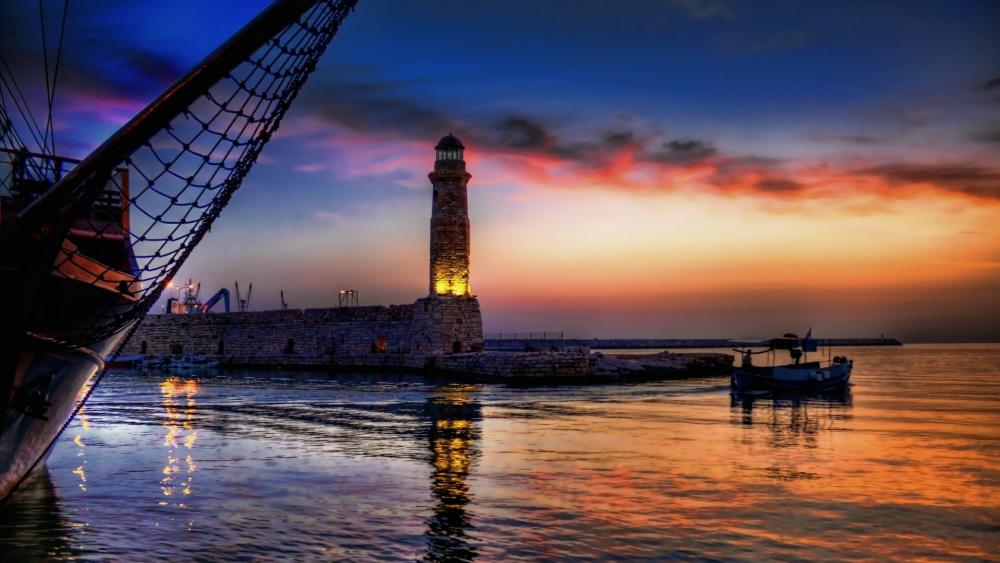 Lighthouse of Rethymno wallpaper