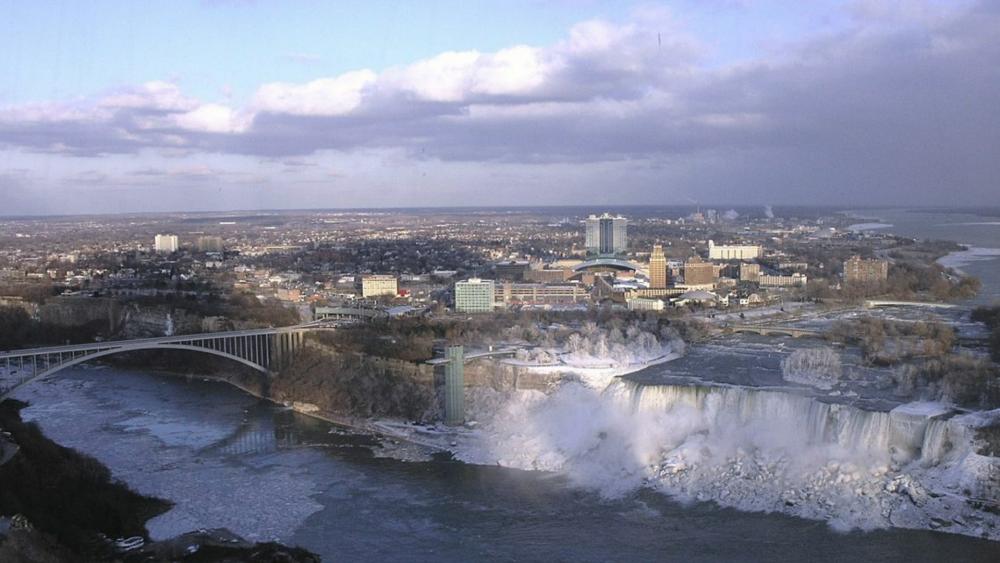 Niagara Falls view from Skylon Tower - Ontario, Canada wallpaper