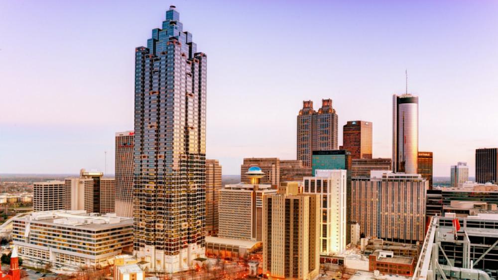 Atlanta skyscrapers, United States wallpaper