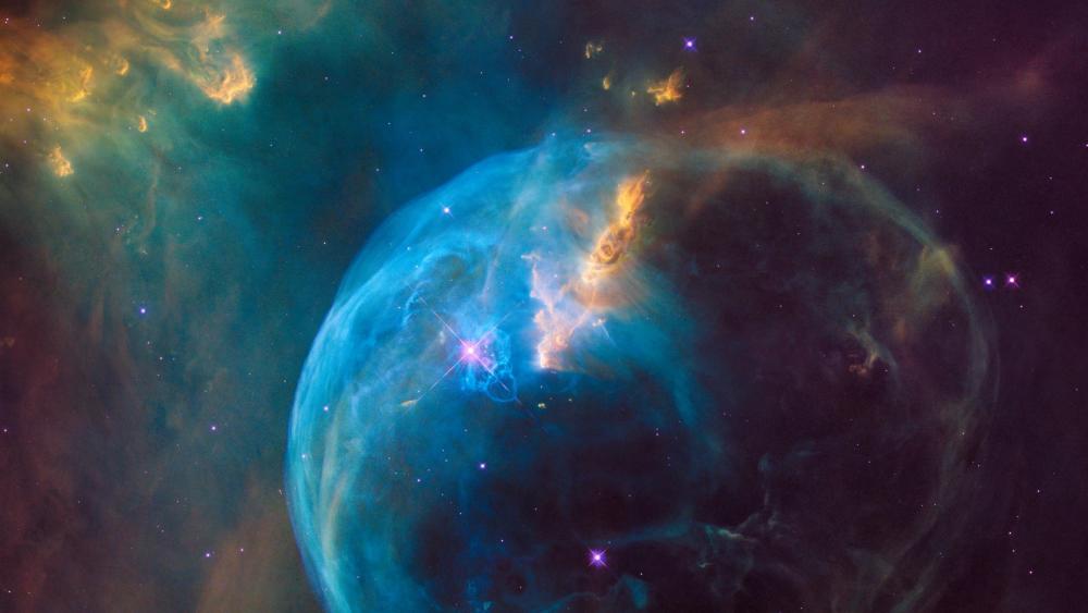 Bubble Nebula - Hubble Space Telescope capture wallpaper