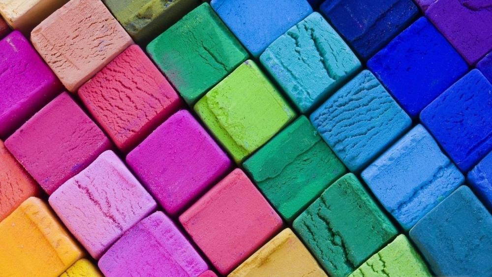 Colorful plasticine wallpaper