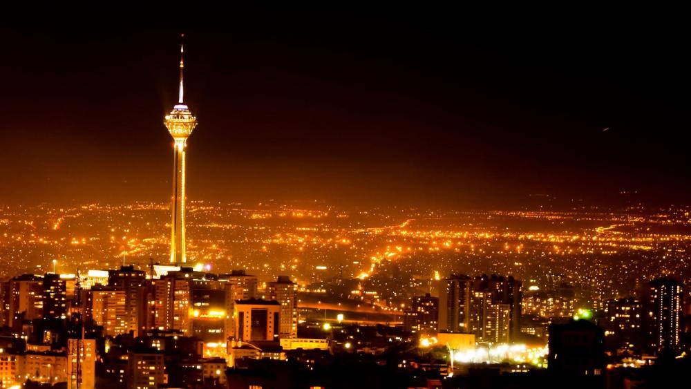 Milad Tower in Tehran, Tehran at night wallpaper