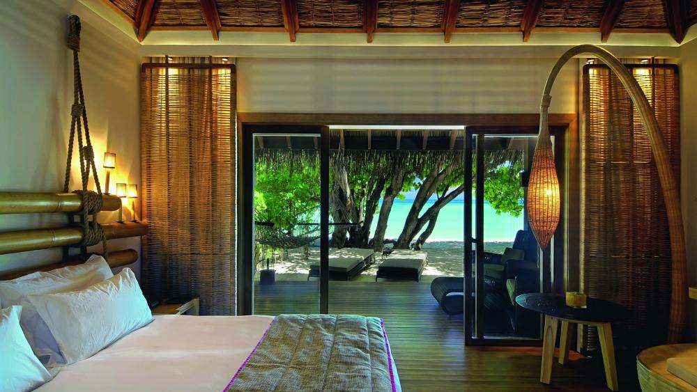 Luxury interior in Maldives wallpaper