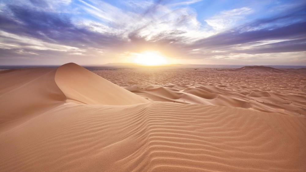Sahara Desert sunrise - Africa wallpaper