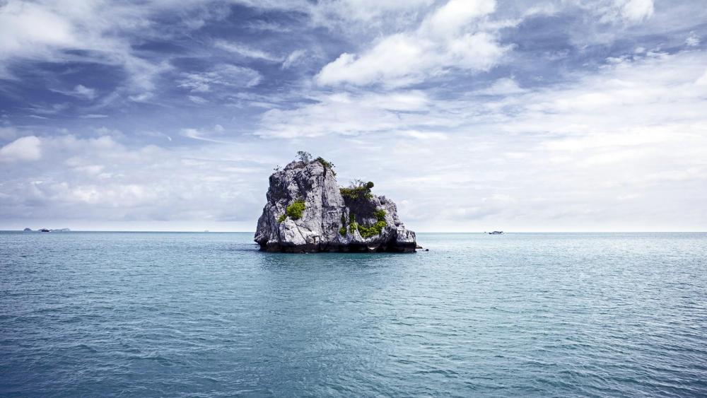 Rocky islet in Thailand, Asia wallpaper