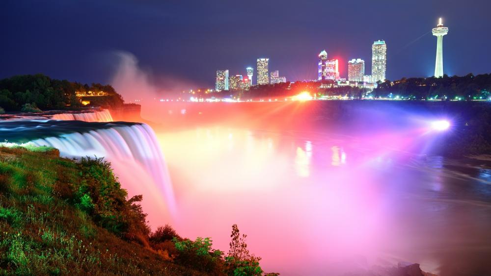 Niagara Falls and Ontario view wallpaper