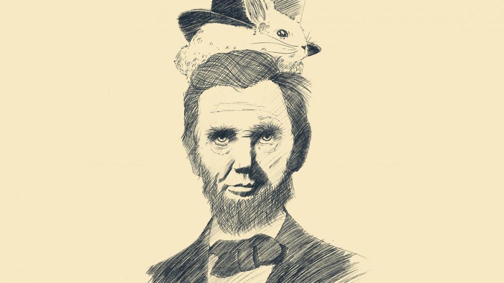 Abraham Lincoln drawing wallpaper