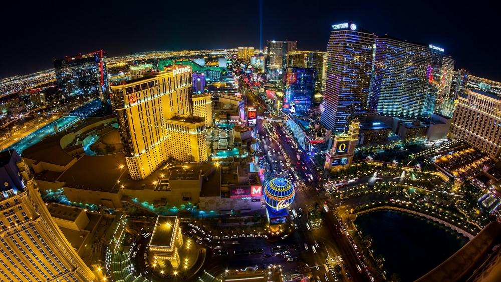 Las Vegas at night wallpaper