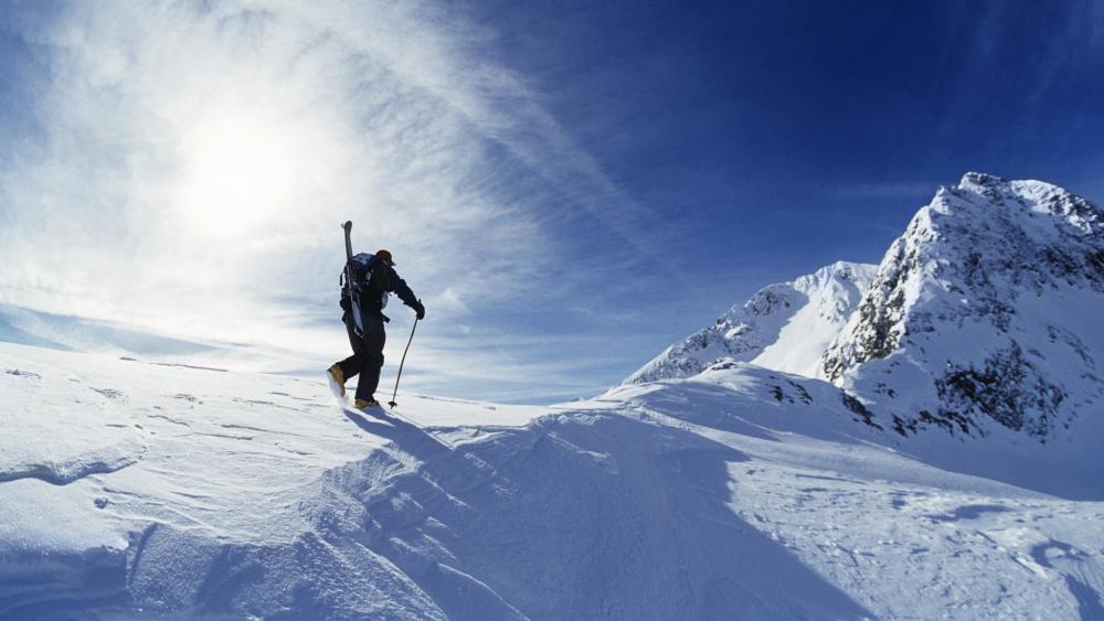 Ski mountaineering - Extreme sport wallpaper