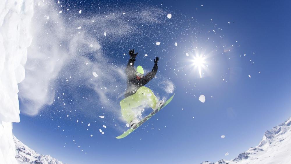 Freestyle snowboarding wallpaper