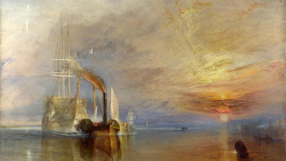The Fighting Temeraire - Painting art wallpaper