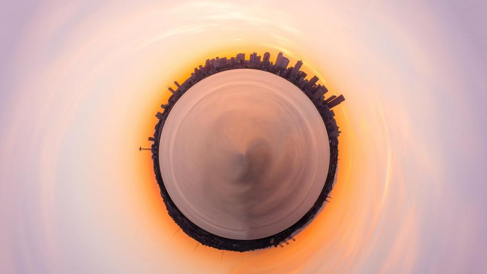 Seattle - Stereographic photography wallpaper