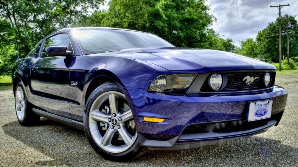 Blue Ford Mustang wallpaper