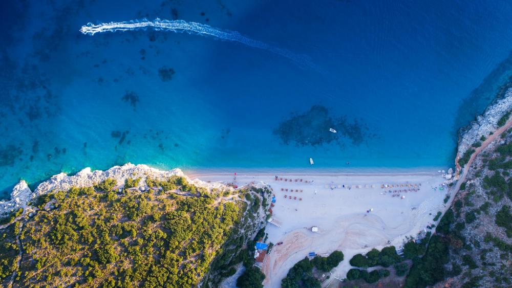 Ionian sea - Gjipe Beach, Albania wallpaper
