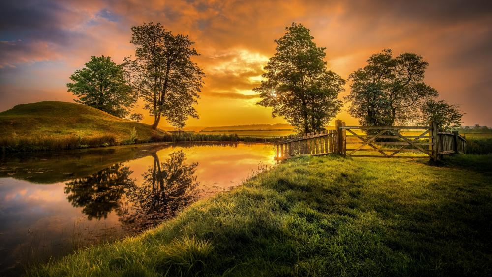 Early morning in Lyveden - United Kingdom wallpaper