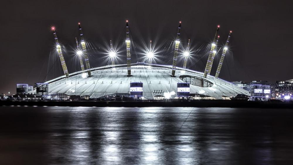 O2 Arena at night - London wallpaper