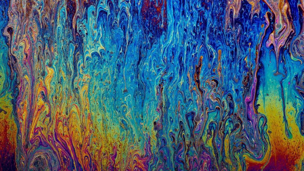 Colorful abstract painting wallpaper