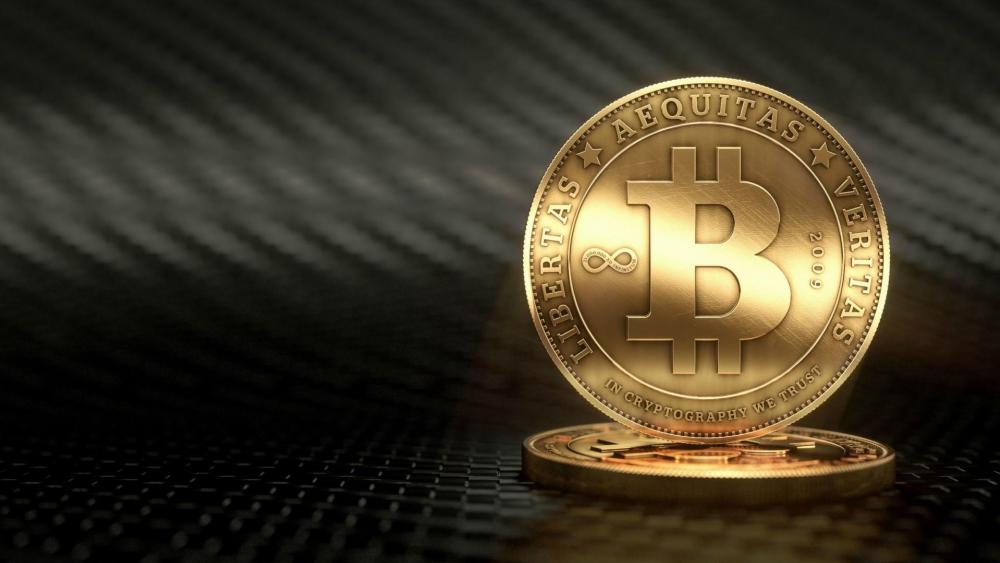 Gold Bitcoin wallpaper