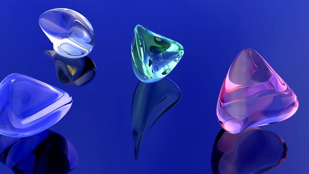 3D gems wallpaper