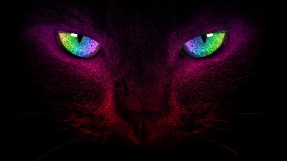 Cat eyes - Digital art wallpaper