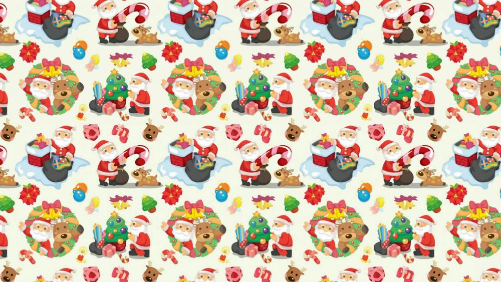 Christmas wrapping paper wallpaper