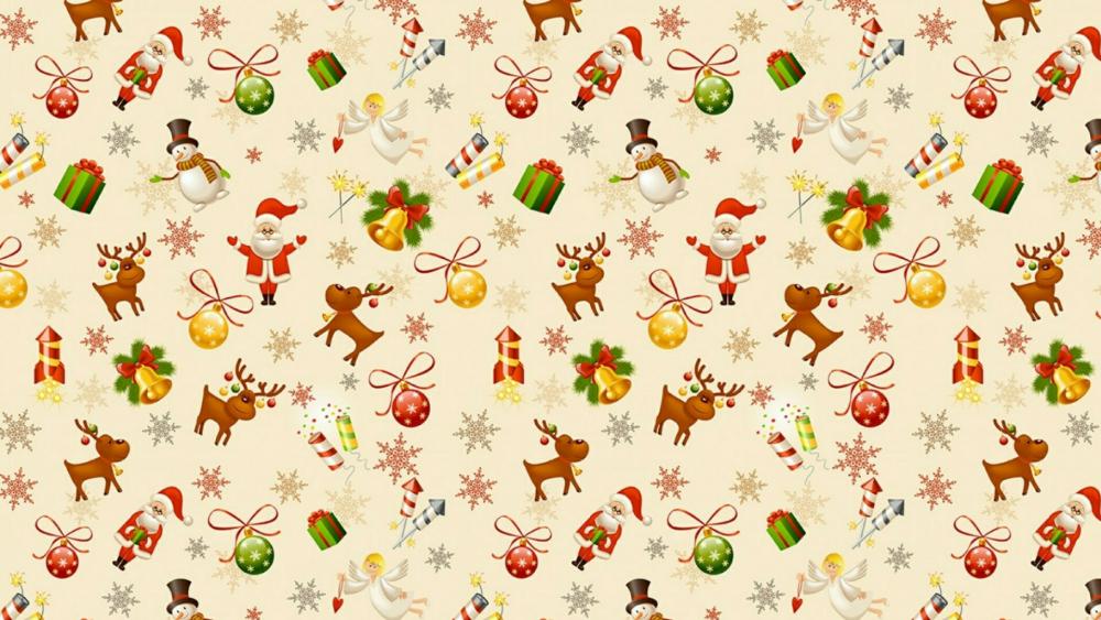 Xmas wrapping paper wallpaper